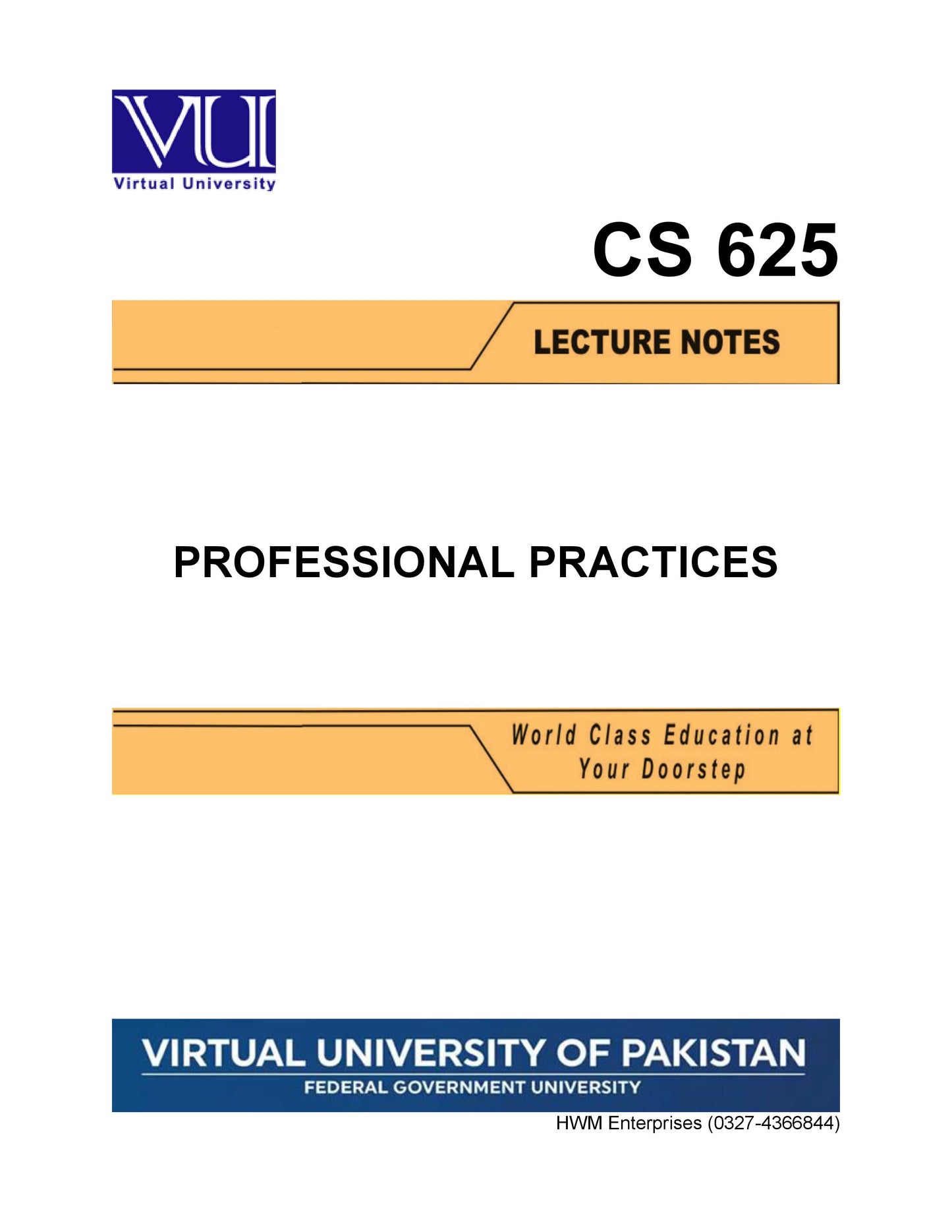 CS 625 Professional Practices