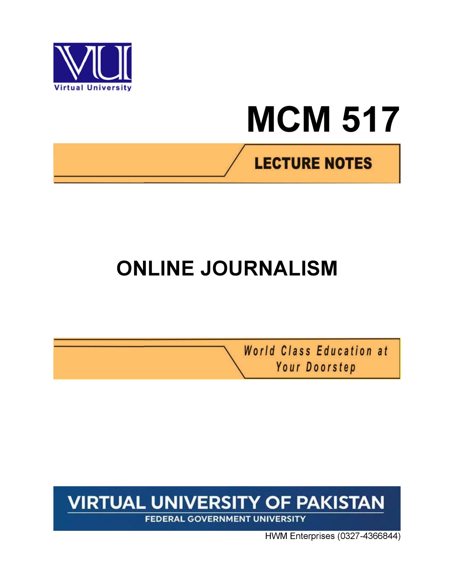 MCM 517 Online Journalism