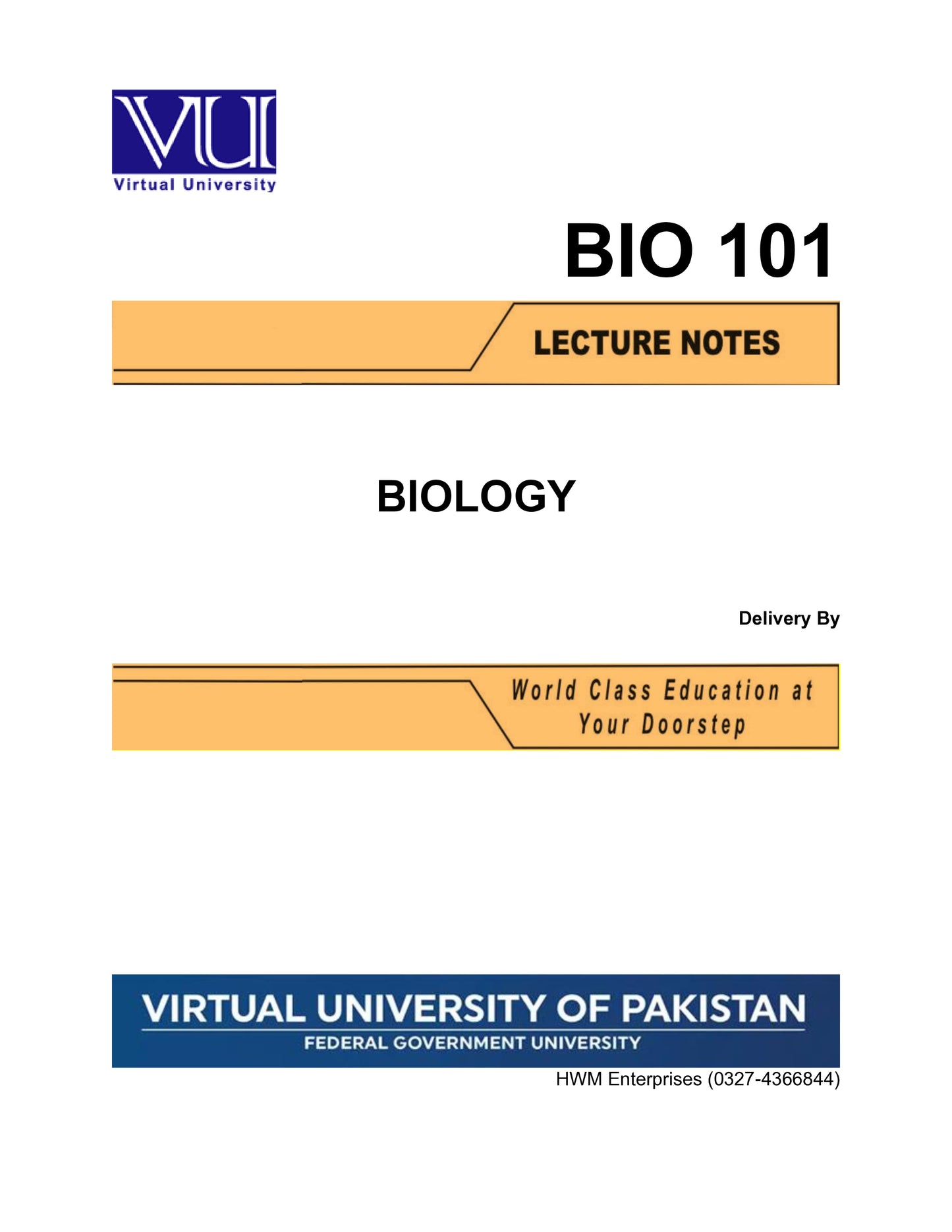 BIO 101 Biology