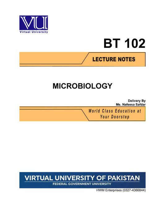 BT 102 Microbiology
