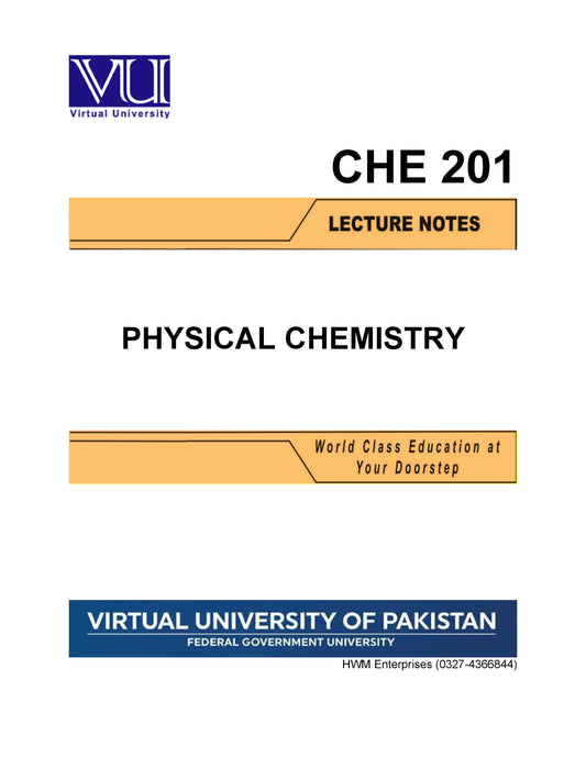 CHE 201 Physical Chemistry