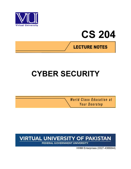 CS 204 Cyber Security