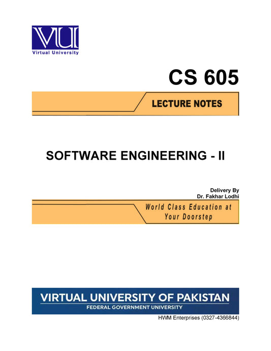 CS 605 Software Engineering - II