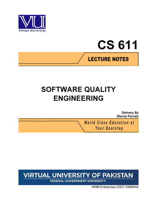 CS 611 Software Quality Engineering