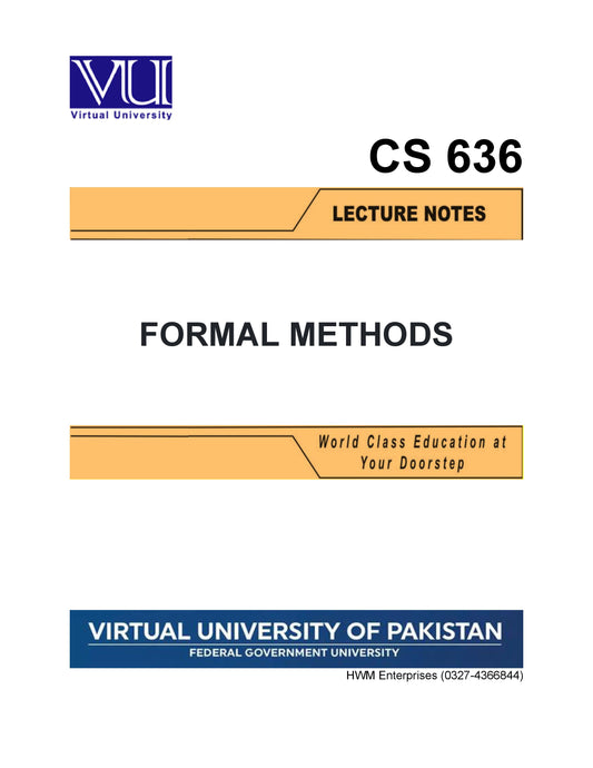 CS 636 Formal Methods