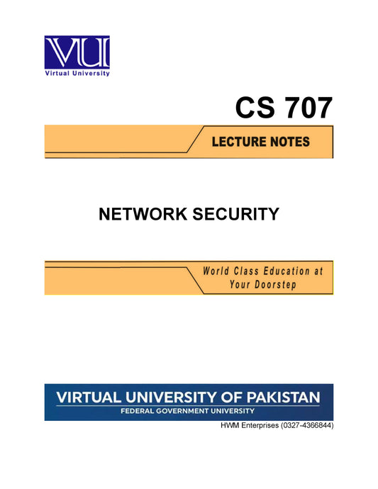 CS 707 Network Security