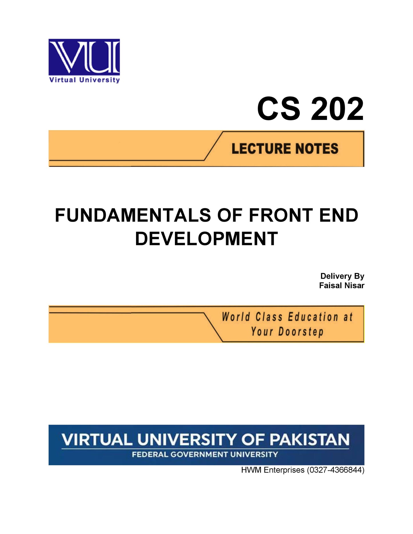 CS 202 Fundamentals of Front End Development