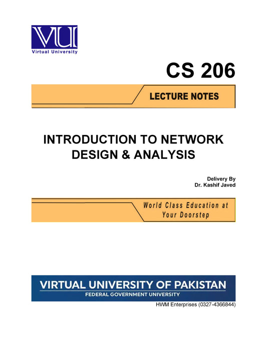 CS 206 Introduction to Network Design & Analysis