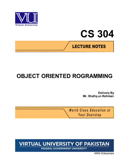 CS 304 Object Oriented Programming