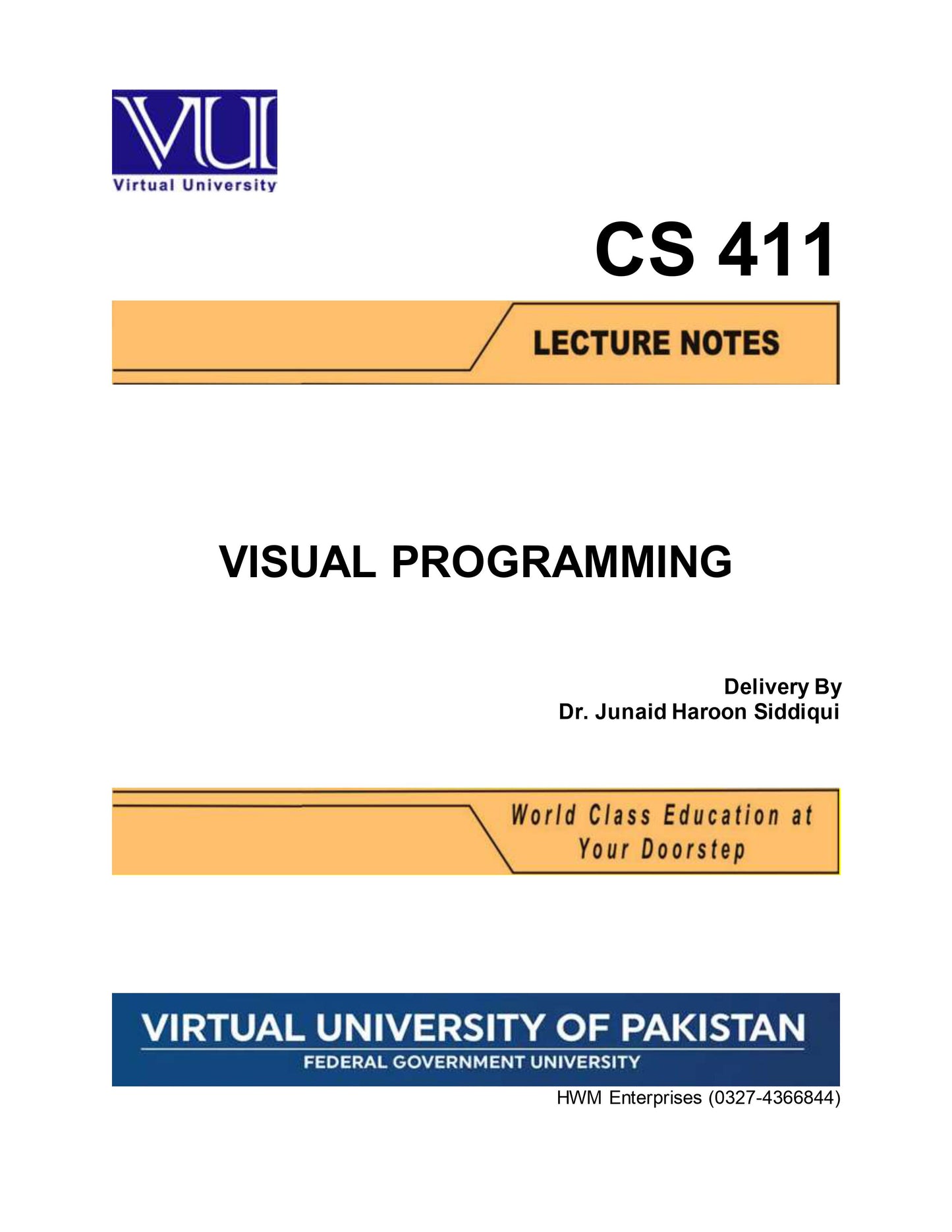 CS 411 Visual Programming