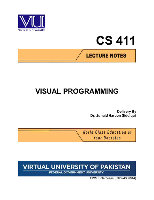 CS 411 Visual Programming