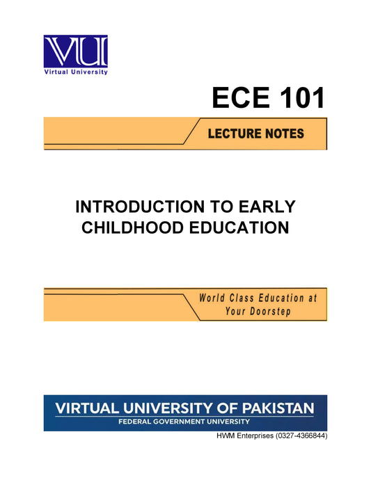 ECE 101 Introduction to Early Childhood Education