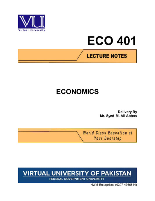 ECO 401 Economics