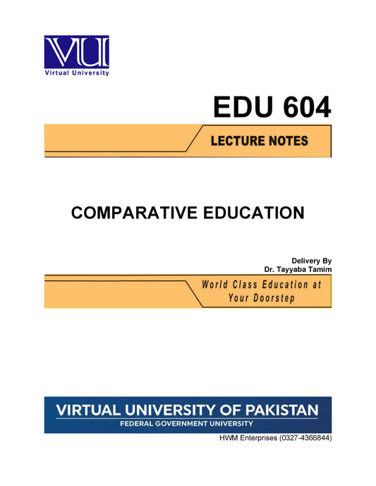 EDU 604 Comparative Education