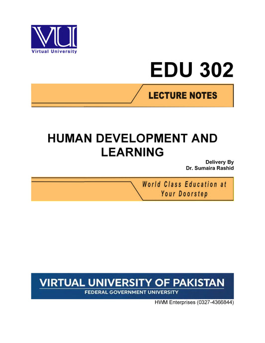 EDU 302 Human Development and Learning