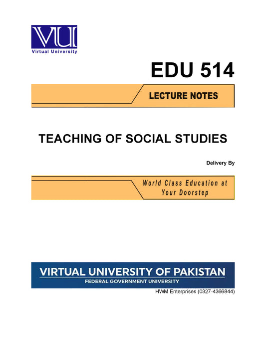 EDU 514 Teaching of Social Studies
