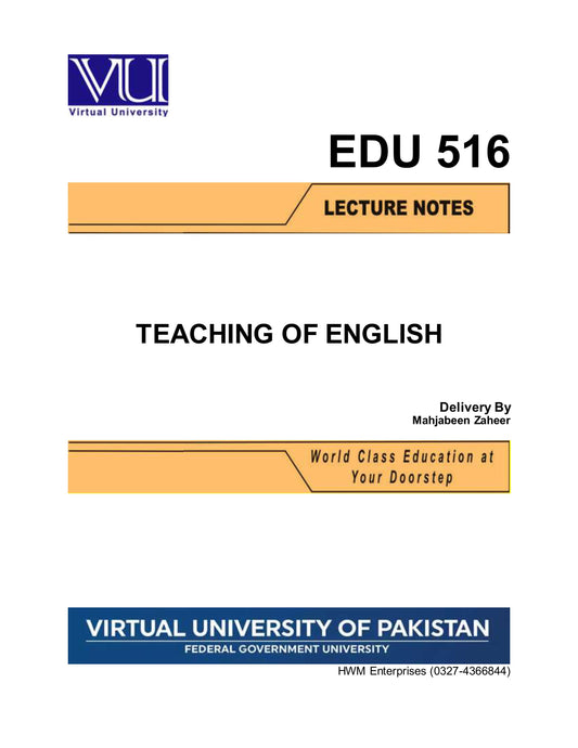 EDU 516 Teaching of English