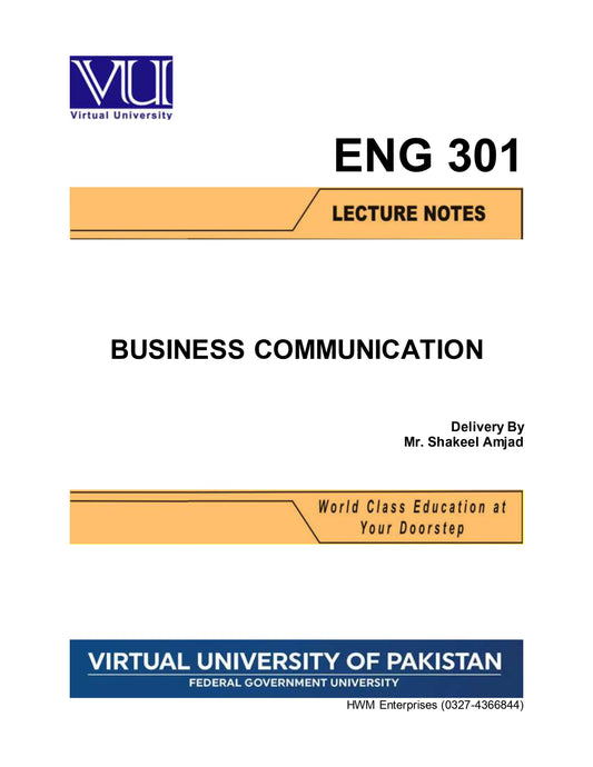 ENG 301 Business Communication