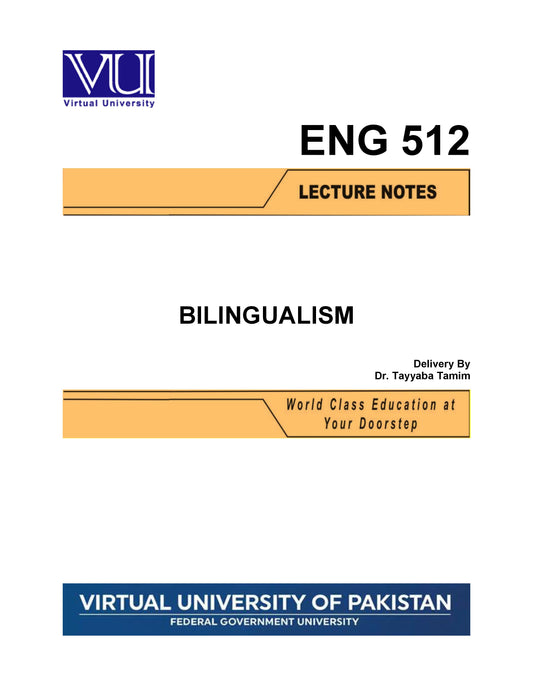 ENG 512 Bilingualism