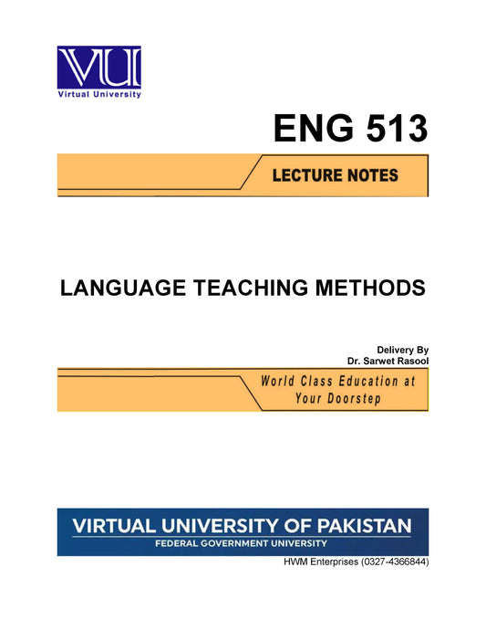 ENG 513 Language Teaching Methods