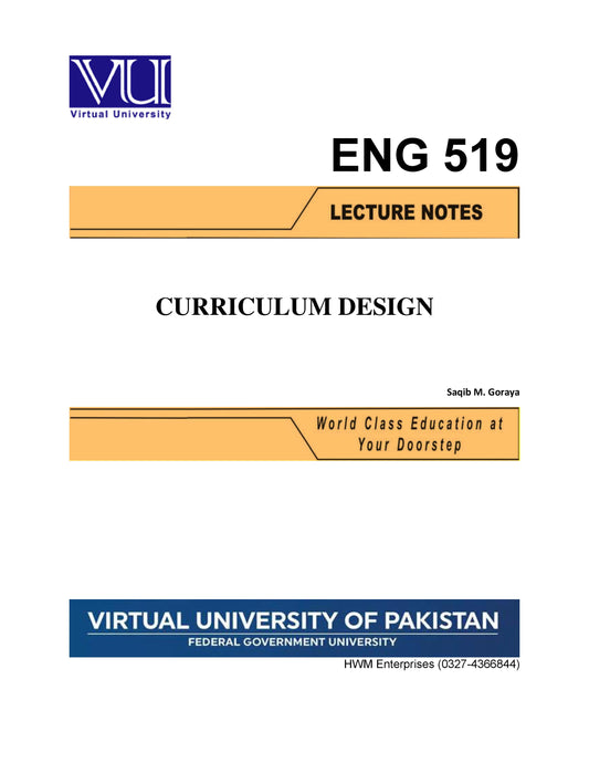 ENG 519 Curriculum Design