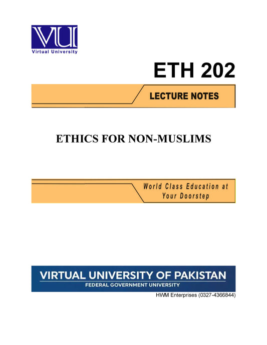 ETH 202 Ethics for non-Muslims