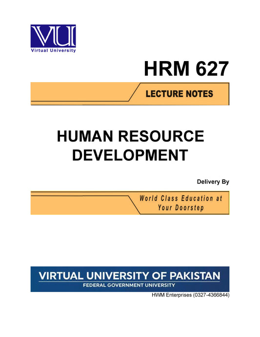 HRM 627 Human Resource Development