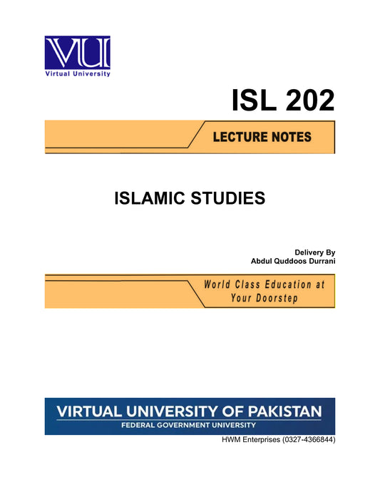 ISL 202 Islamic Studies