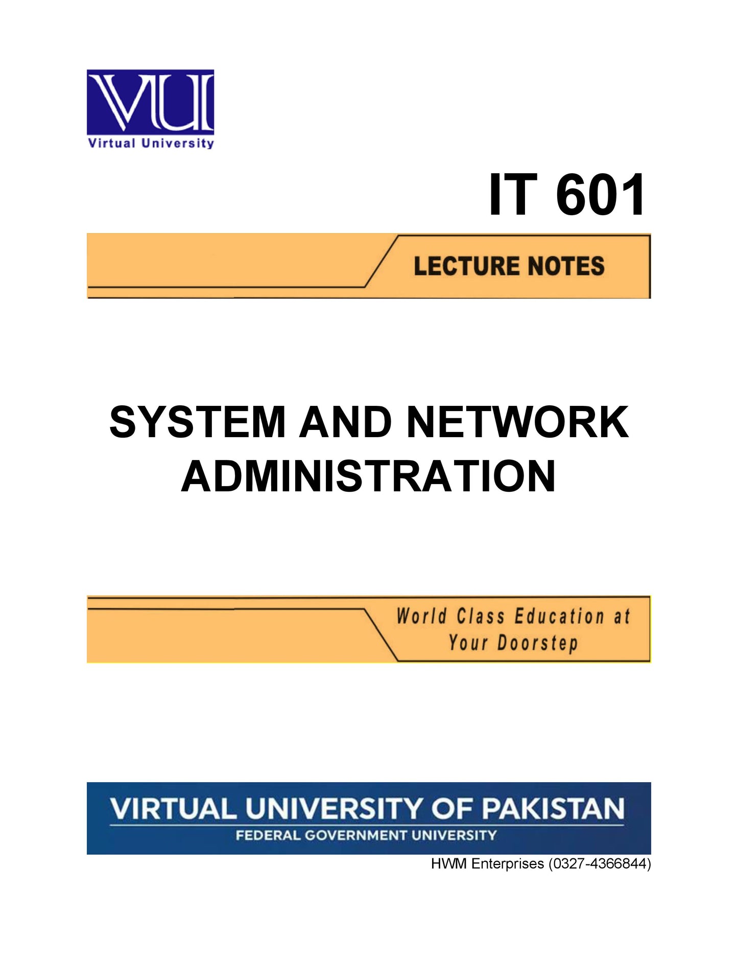 IT 601 System & Network Administration