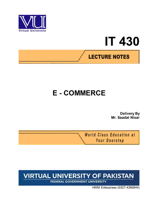 IT 430 E-Commerce