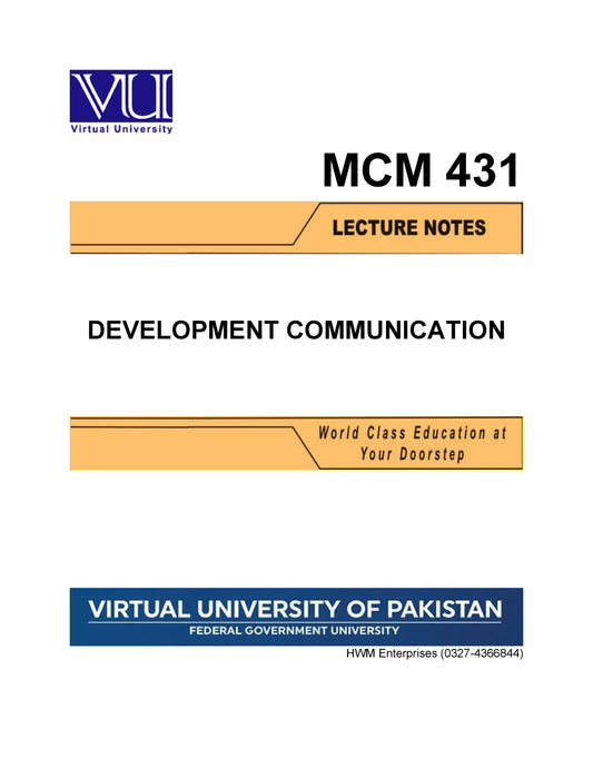 MCM 431 Development Communication