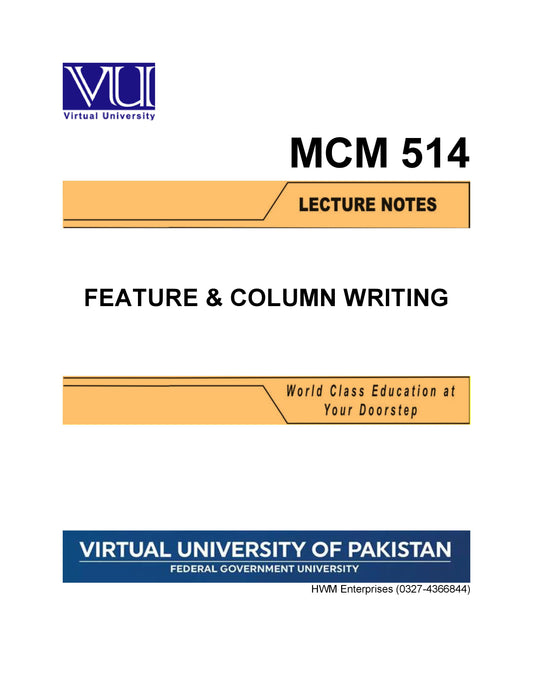MCM 514 Feature & Column Writing