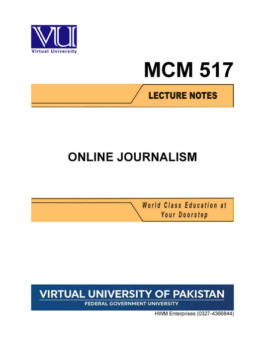 MCM 517 Online Journalism