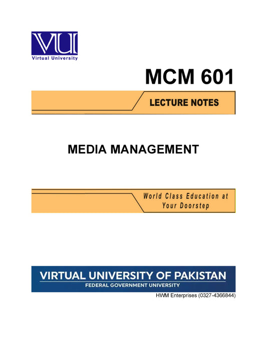 MCM 601 Media Management