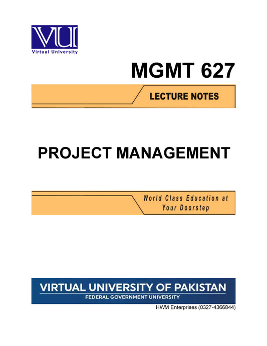 MGMT 627 Project Management