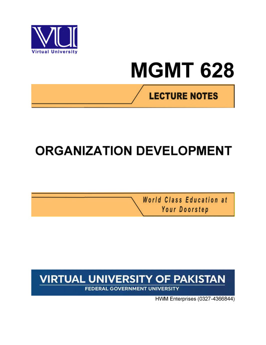 MGMT 628 Organization Development