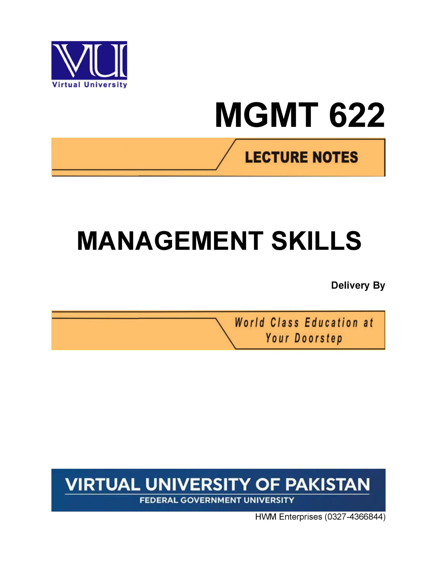 MGMT 622 Management Skills