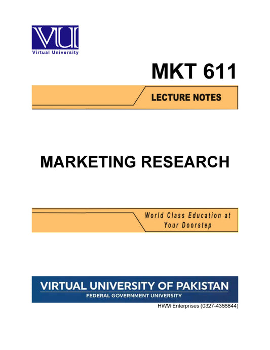 MKT 611 Marketing Research