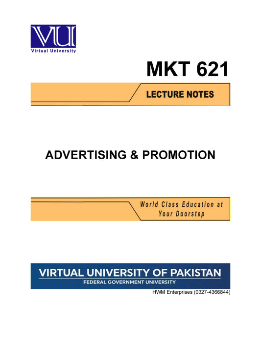 MKT 621  Advertising & Promotion