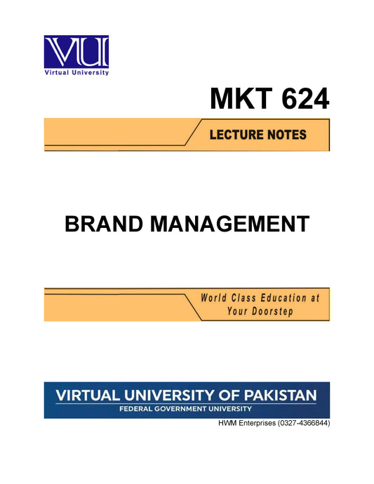 MKT 624 Brand Management