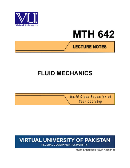 MTH 642 Fluid Mechanics