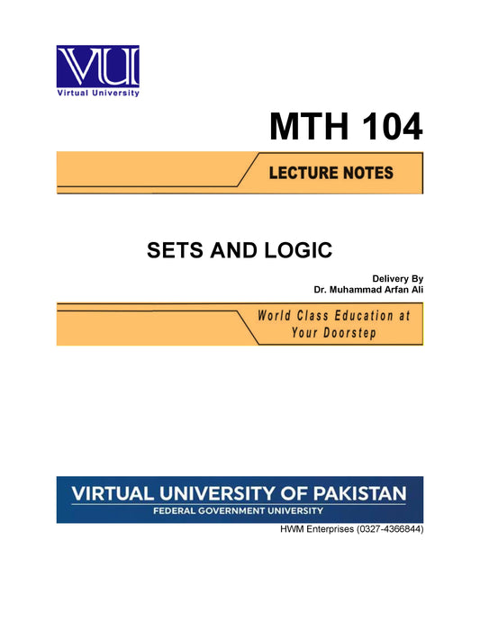 MTH 104 Sets and Logic