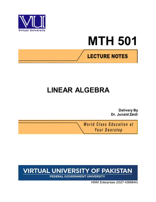 MTH 501 Linear Algebra