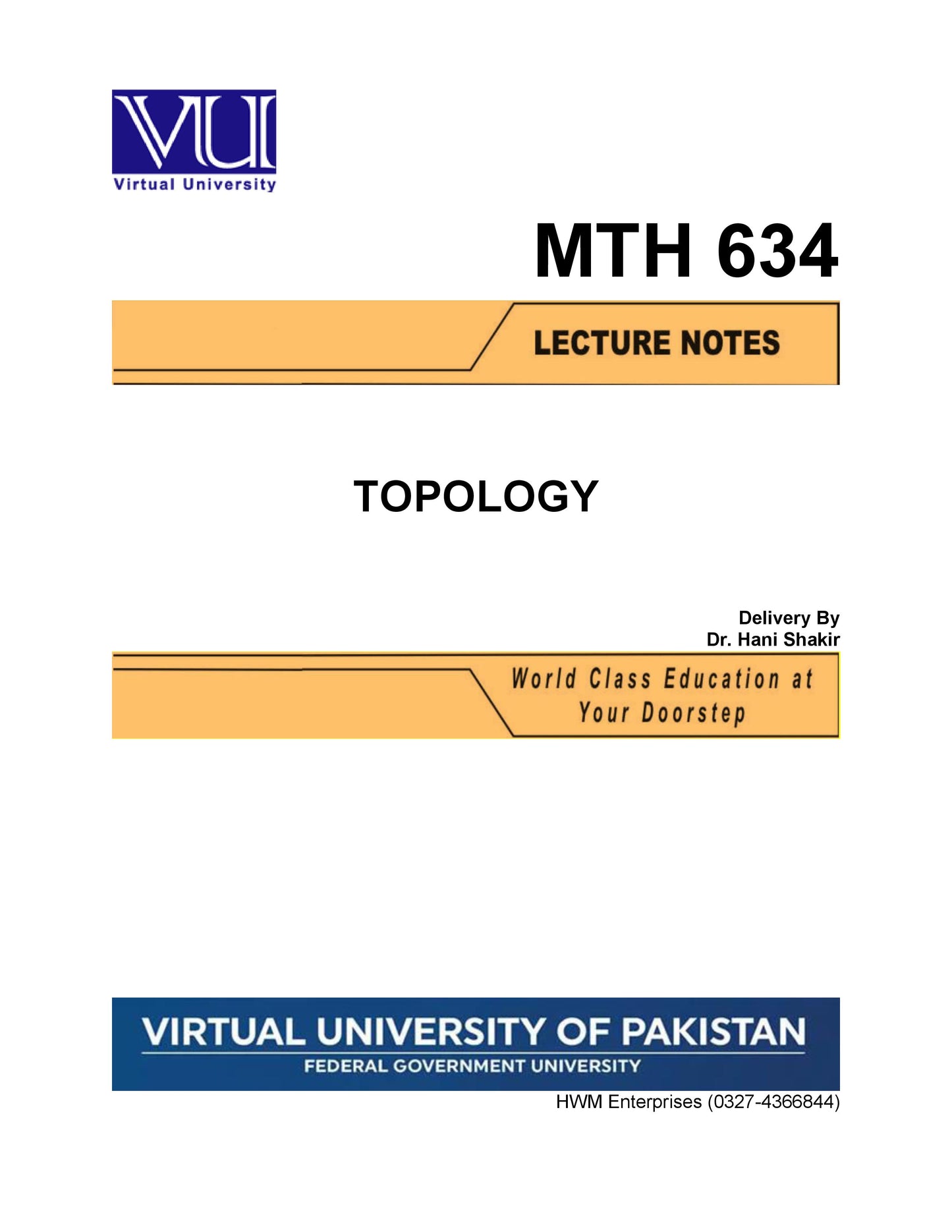 MTH 634 Topology