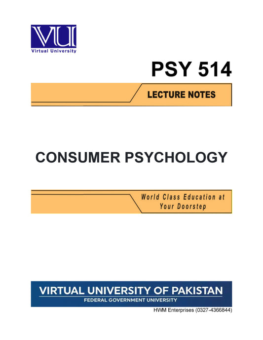 PSY 514 Consumer Psychology