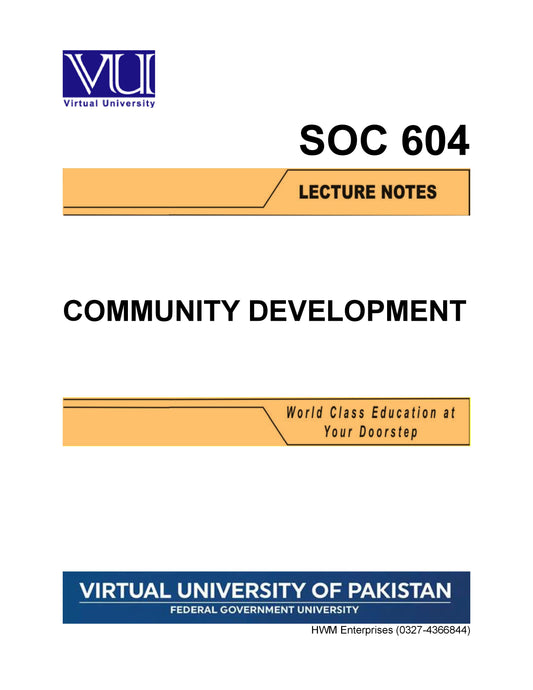 SOC 604 Community Development