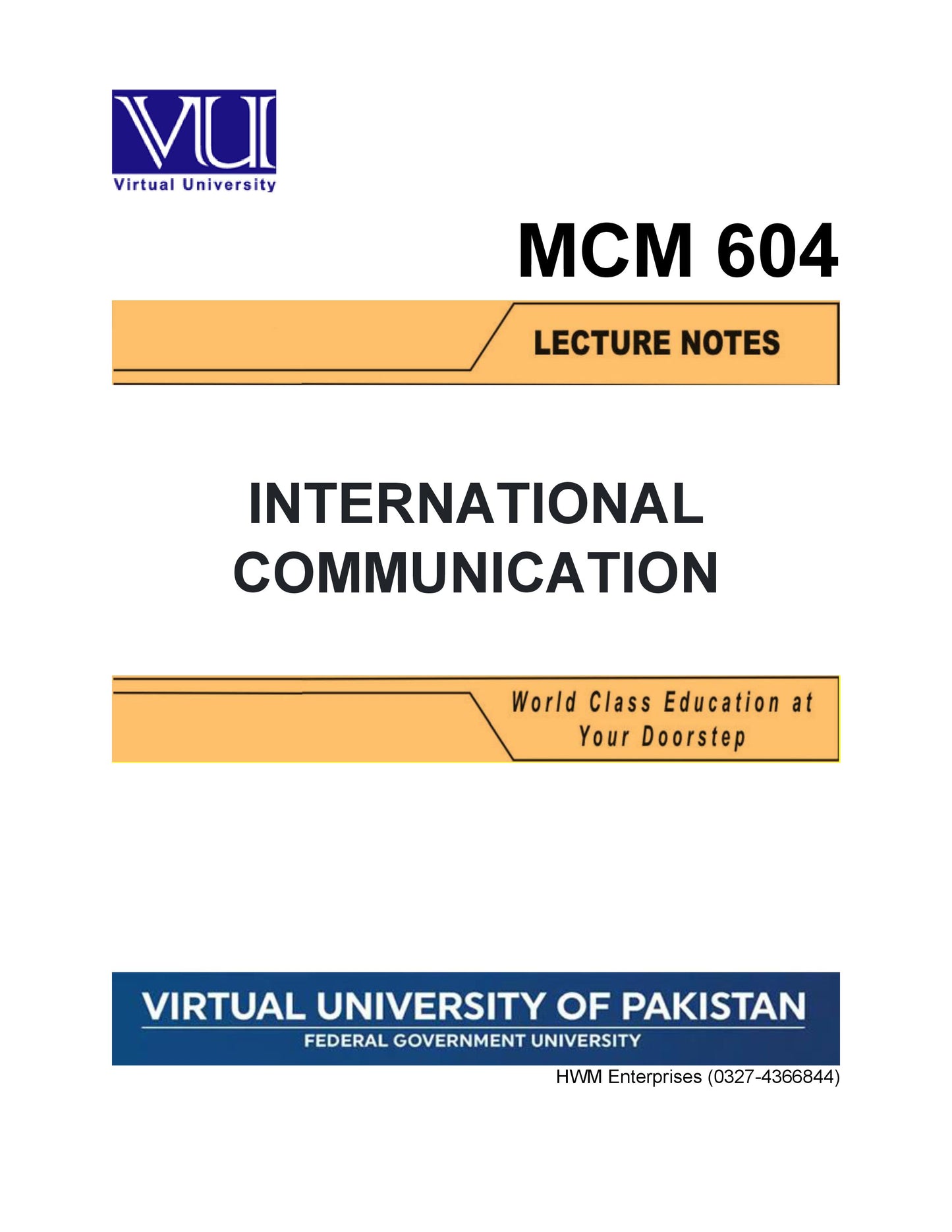 MCM 604 International Communication